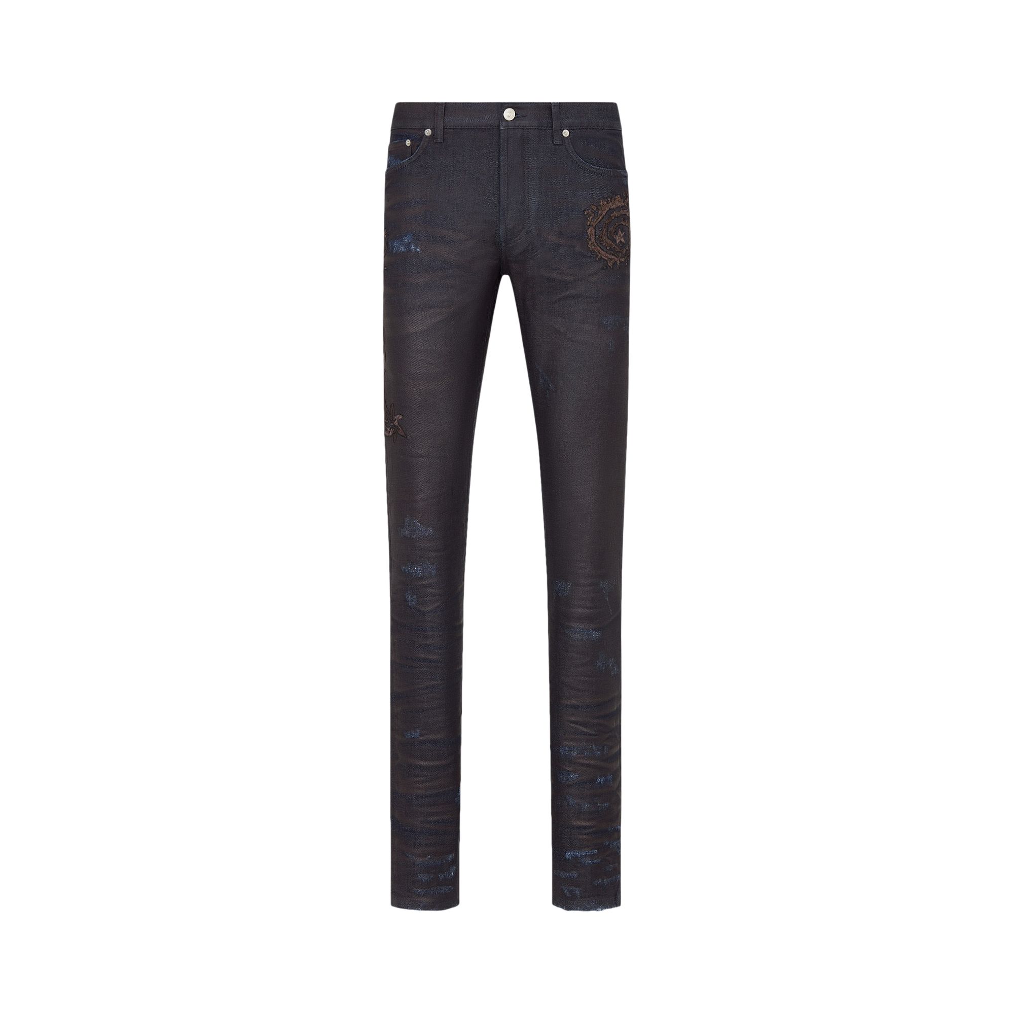 Pre-owned Dior X Cactus Jack Slim-fit Jeans 'blue' | Men's Size 32