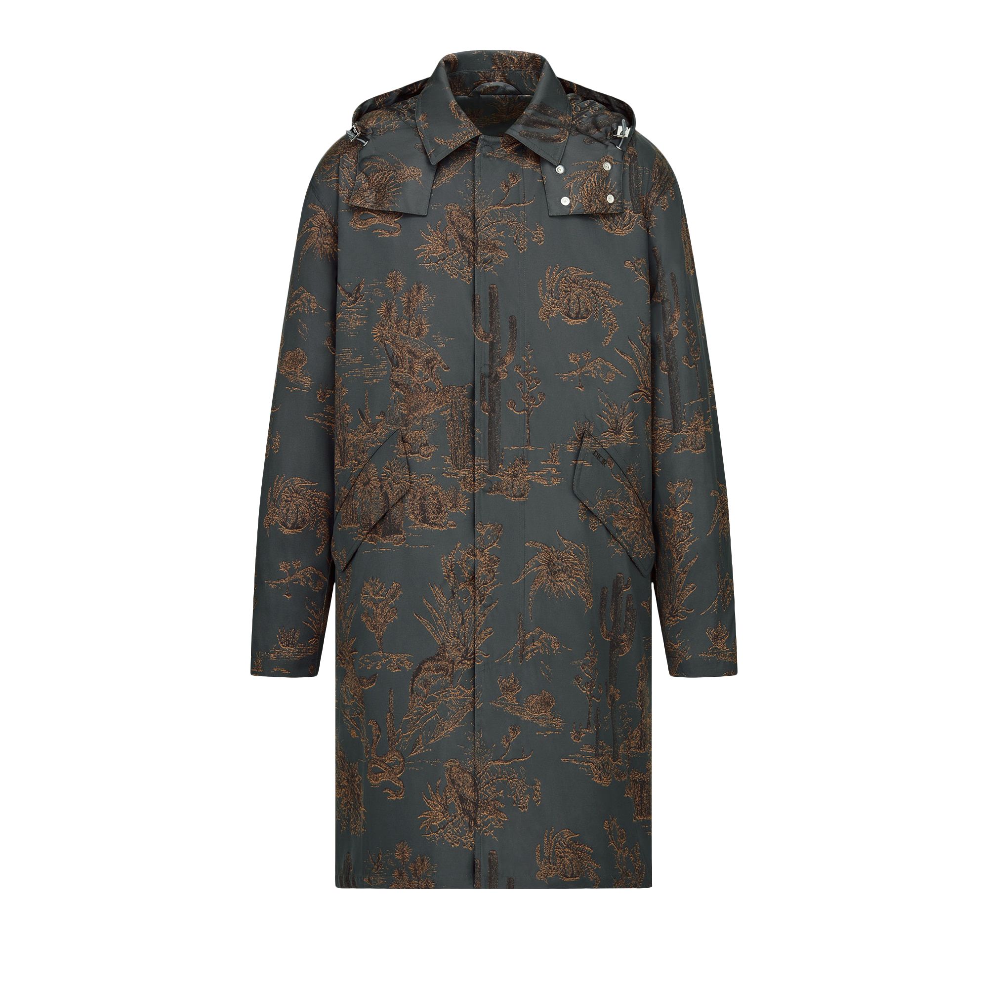 Pre-owned Dior X Cactus Jack Foldable Parka 'grey' | Multi-color | Men's Size 50
