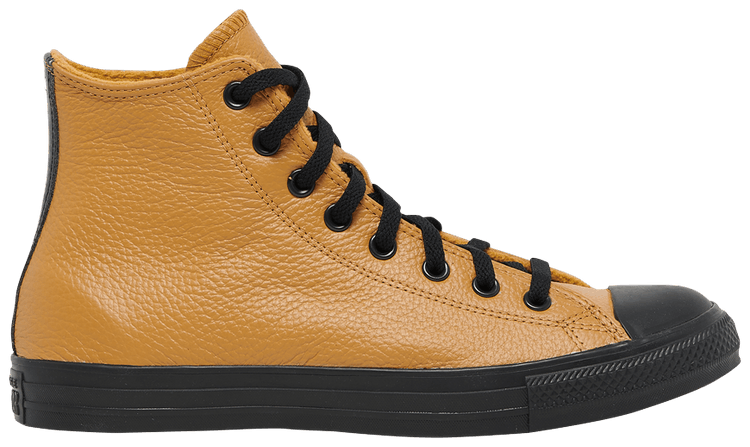Leather top chuck taylors