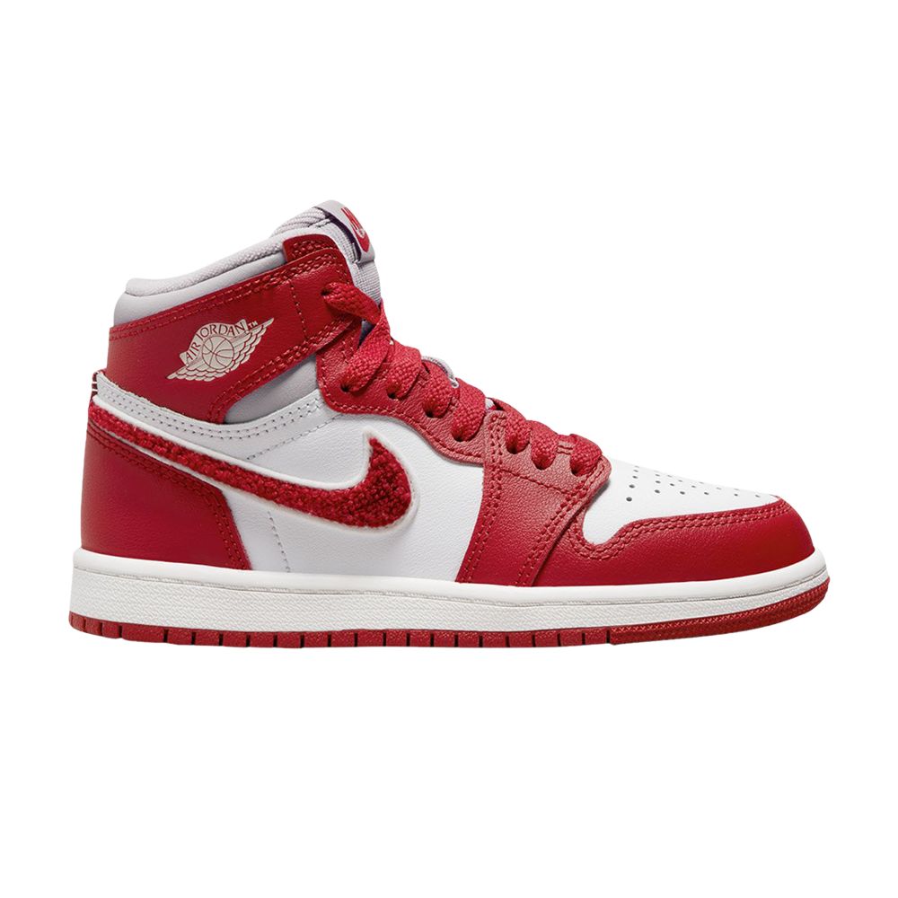 Pre-owned Air Jordan 1 Retro High Og Ps 'newstalgia Chenille' | Red | Kid's Size 12.5