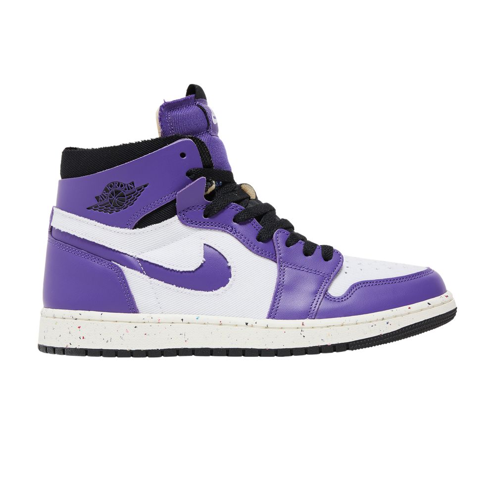 Air Jordan 1 High Zoom Comfort 'Crater Purple' | White | Men's Size 12.5