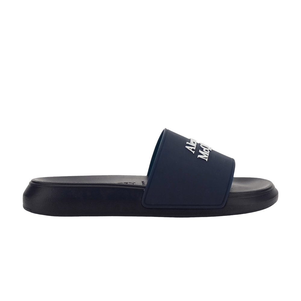 Alexander McQueen Pool Slides Burgundy