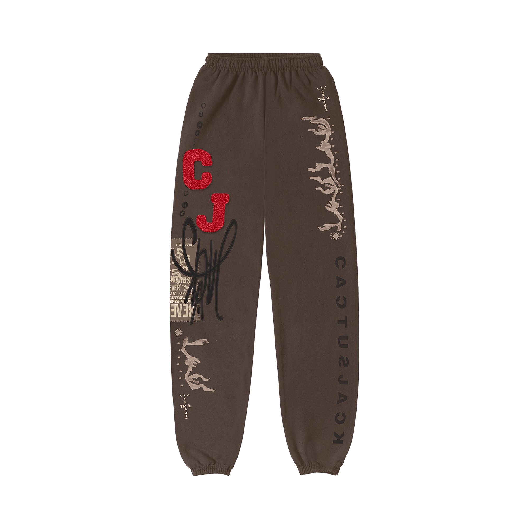 Cactus Jack by Travis Scott CJ Flare Sweatpants 'Brown' | Men's Size L