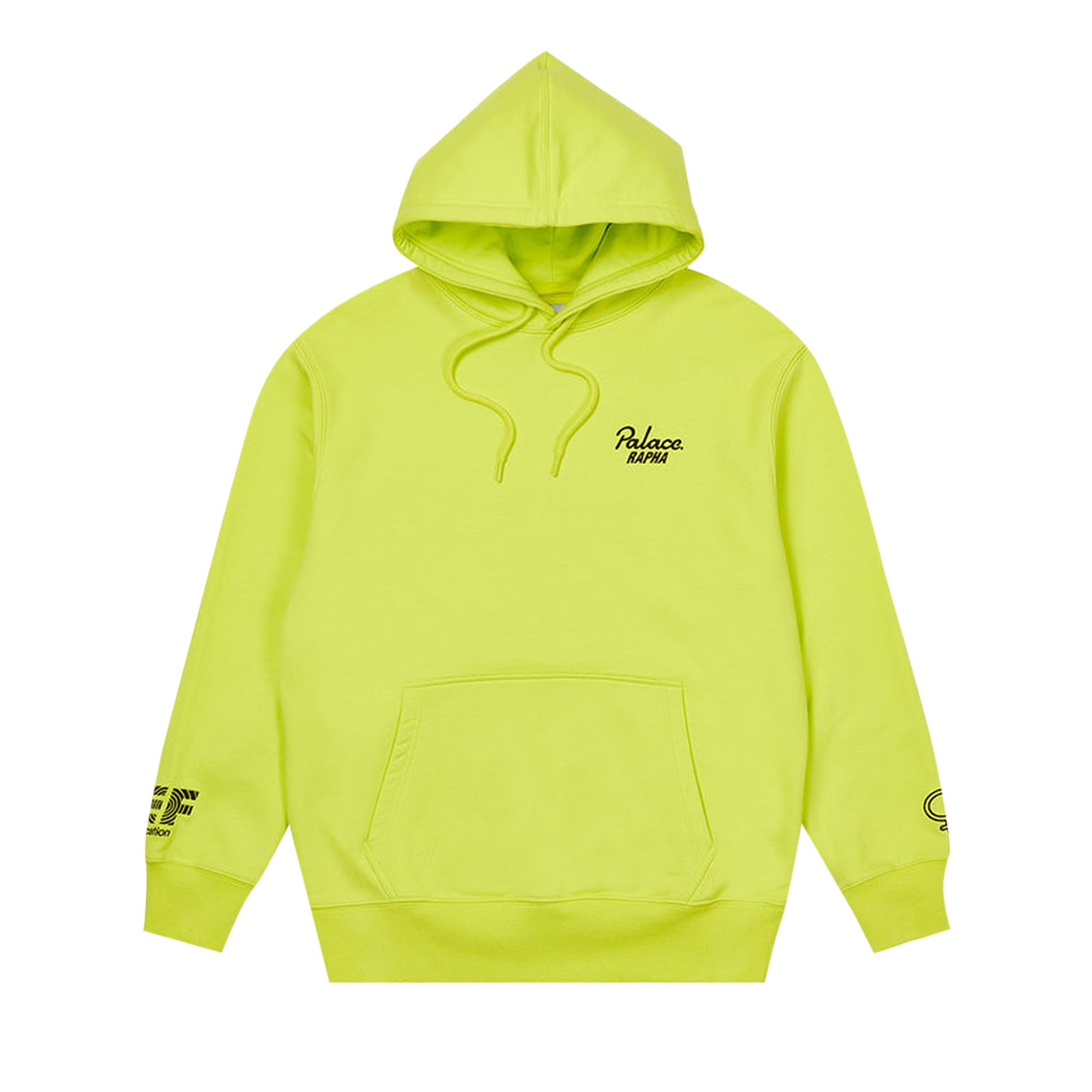 Pre-owned Palace X Rapha Ef Education First Hoodie 'neon Yellow' | Men's Size L