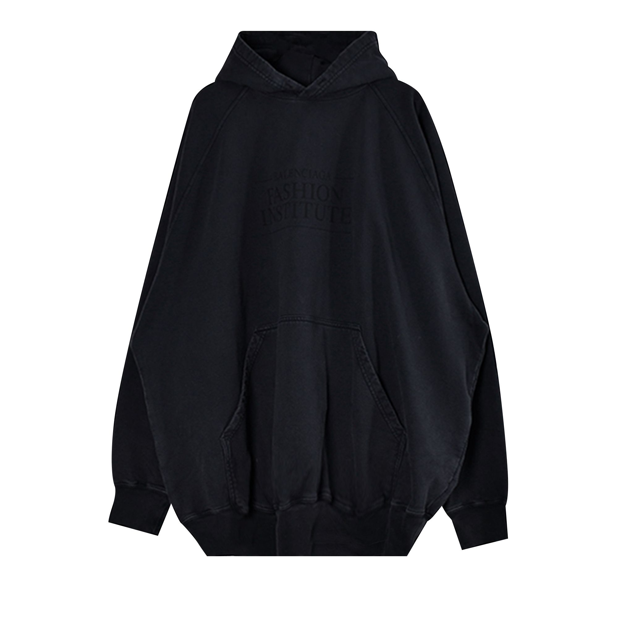 Pre-owned Balenciaga Oversized Hoodie 'washed Black' | Men's Size 38