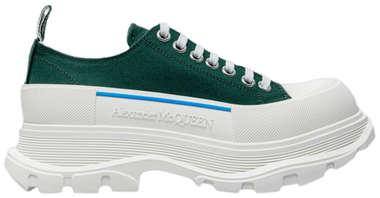スニーカー alexander mcqueen Sea green leather Tread Slick sneakers Alexander McQueen Sea Green Leather Tread Slick Sneakers