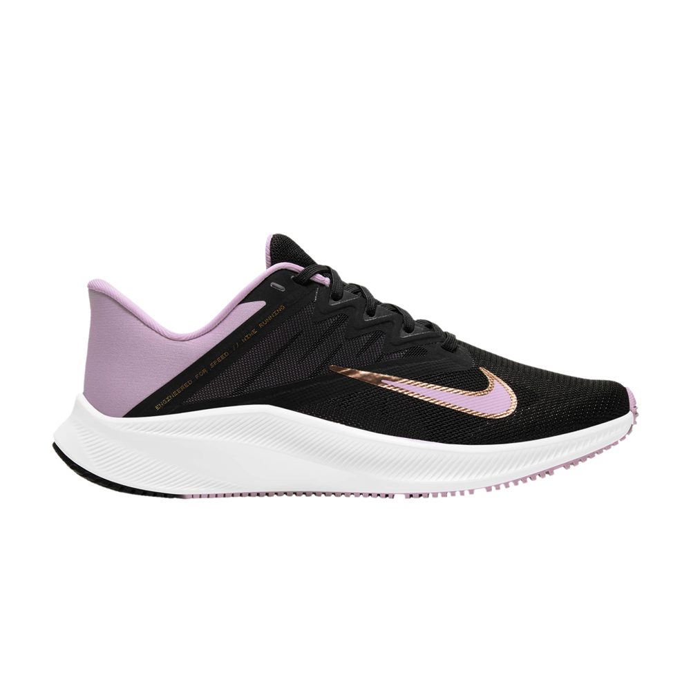 Pre-owned Nike Wmns Quest 3 'black Light Arctic Pink'