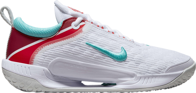 Wmns NikeCourt Zoom NXT 'White Habanero Red Teal'