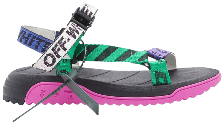 Off-White Wmns Trek Sandal 'Green Fuchsia'