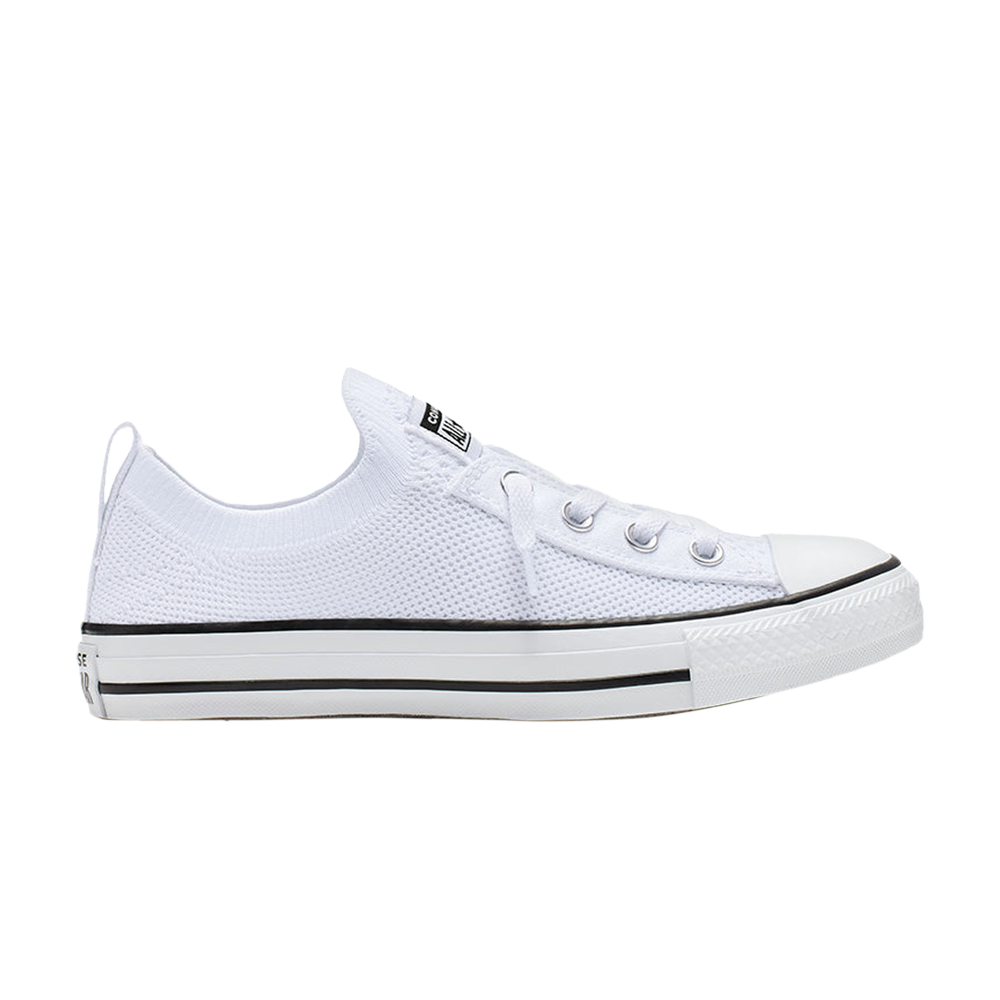 Pre-owned Converse Wmns Chuck Taylor All Star Shoreline Knit Slip-on 'white Black'