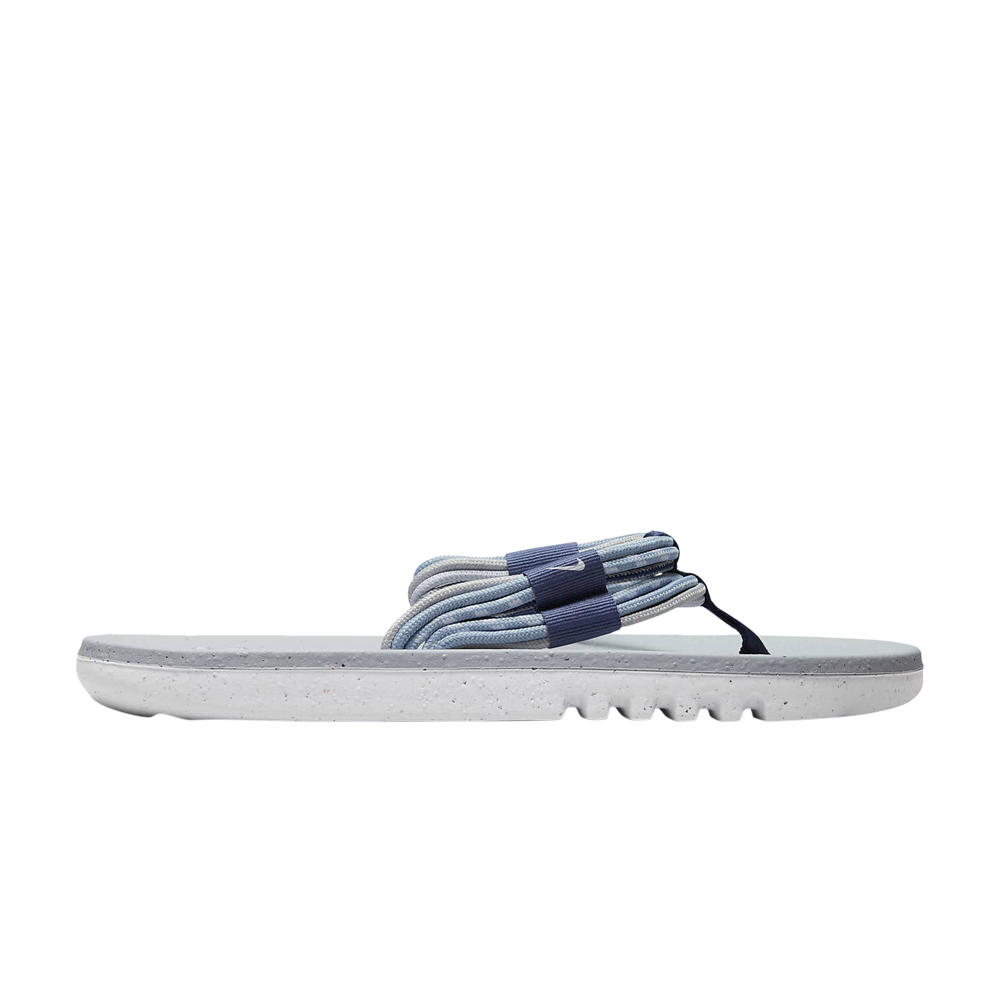 Pre-owned Nike Ecohaven Slide Next Nature 'mystic Navy Wolf Grey' In Blue