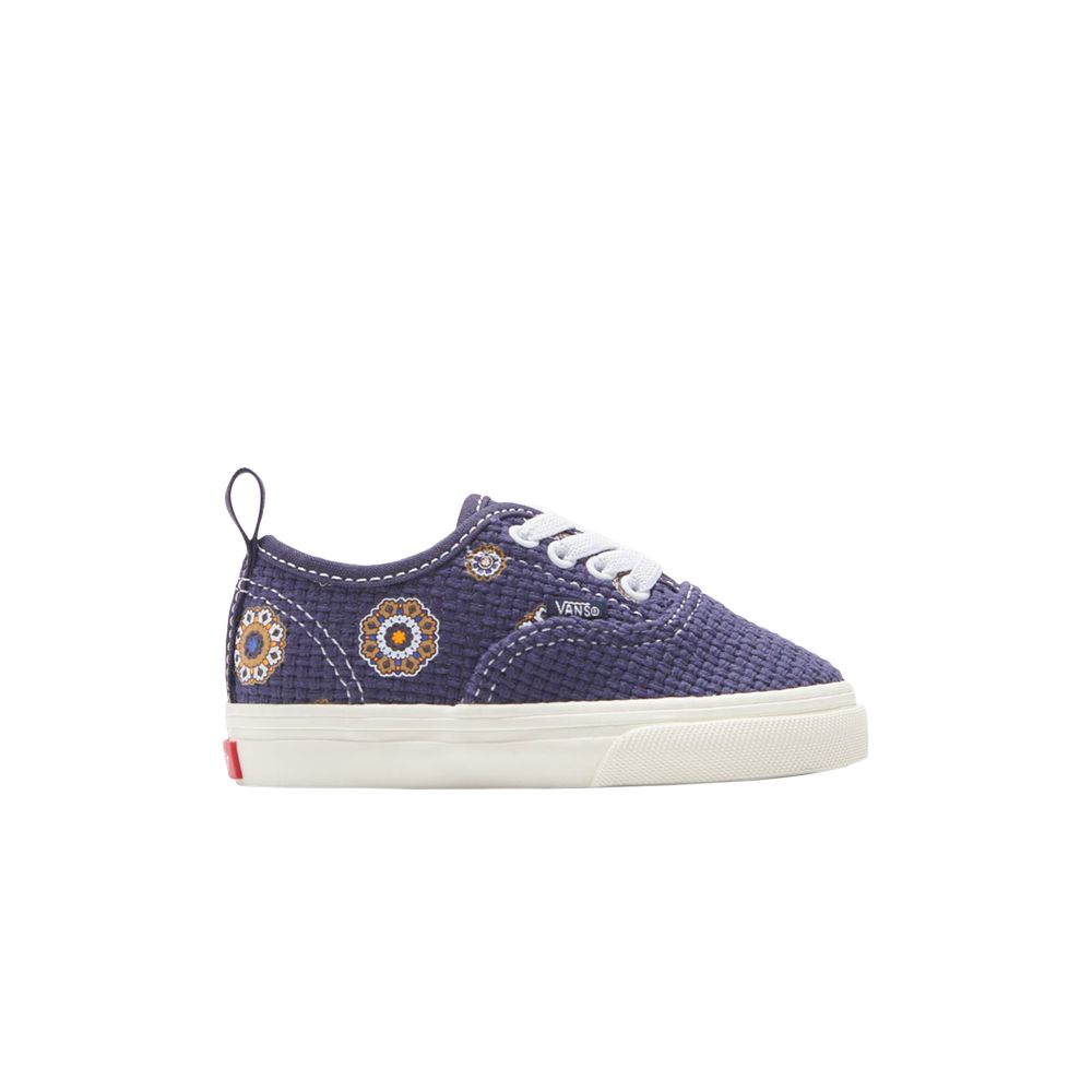 Pre-owned Vans Kith X Authentic Elastic Lace Toddler 'medallion' | Blue | Infant Size 6