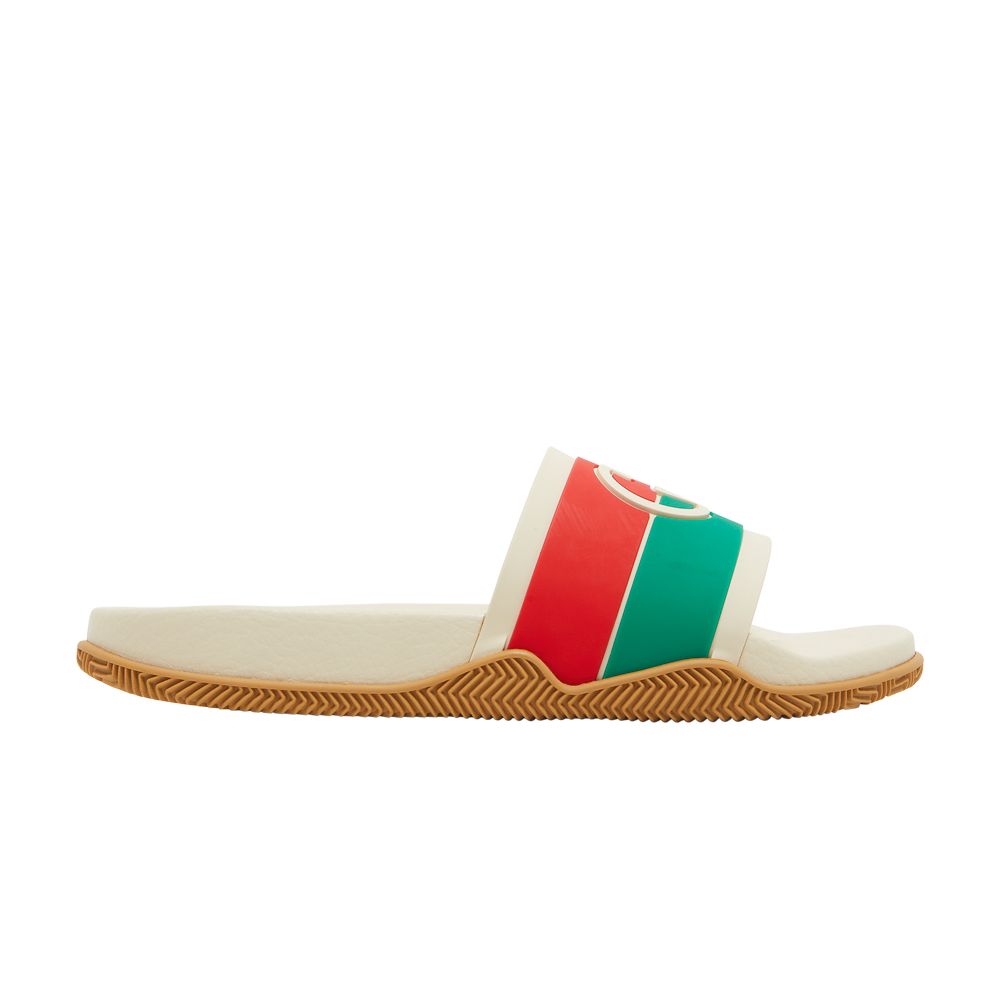 Pre-owned Gucci Slide 'interlocking G - Orange Green'