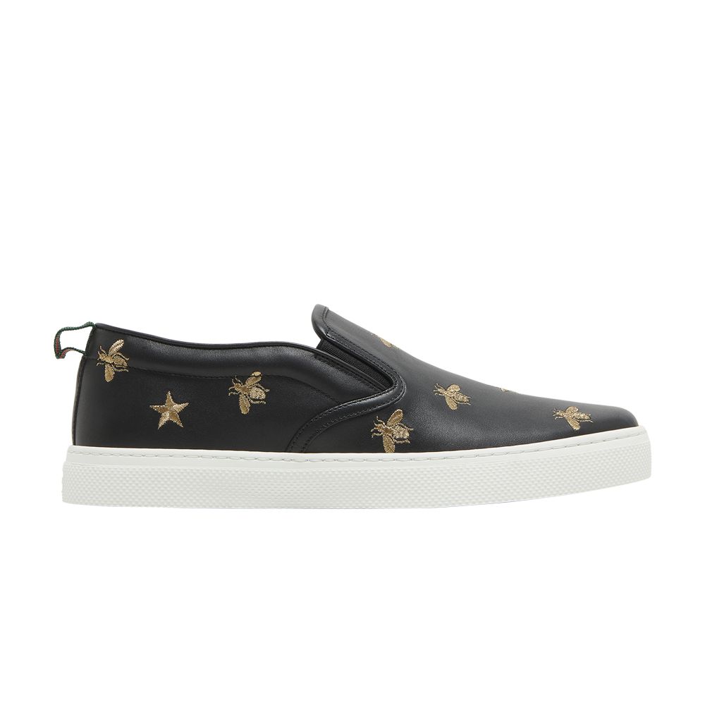 Click to view more detailed imagery on our partner's website Pre-owned Gucci Slip-on 'bees - Black'