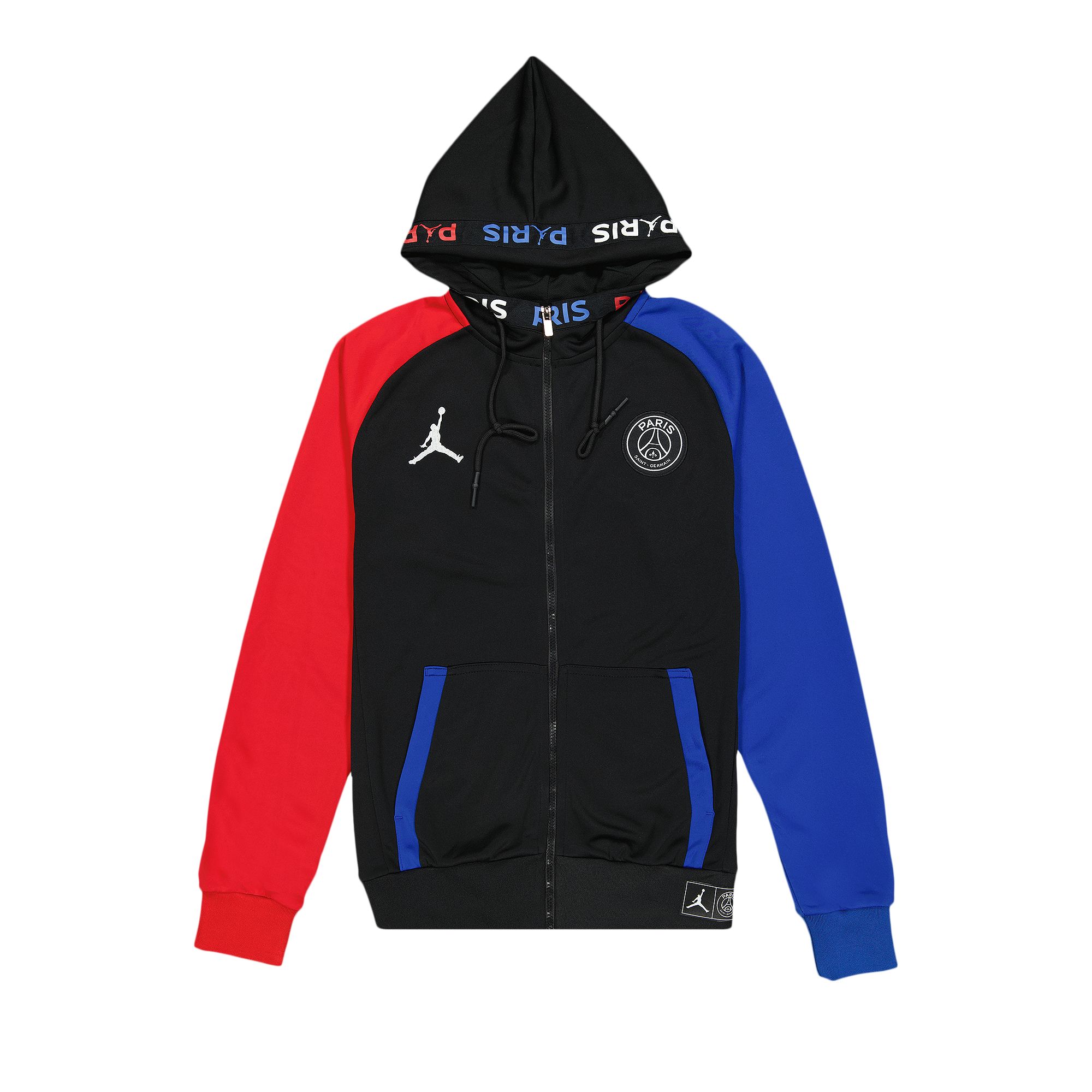 Pre-owned Air Jordan X Paris Saint-germain Fleece Full Zip Hoodie 'black' | Men's Size Xl