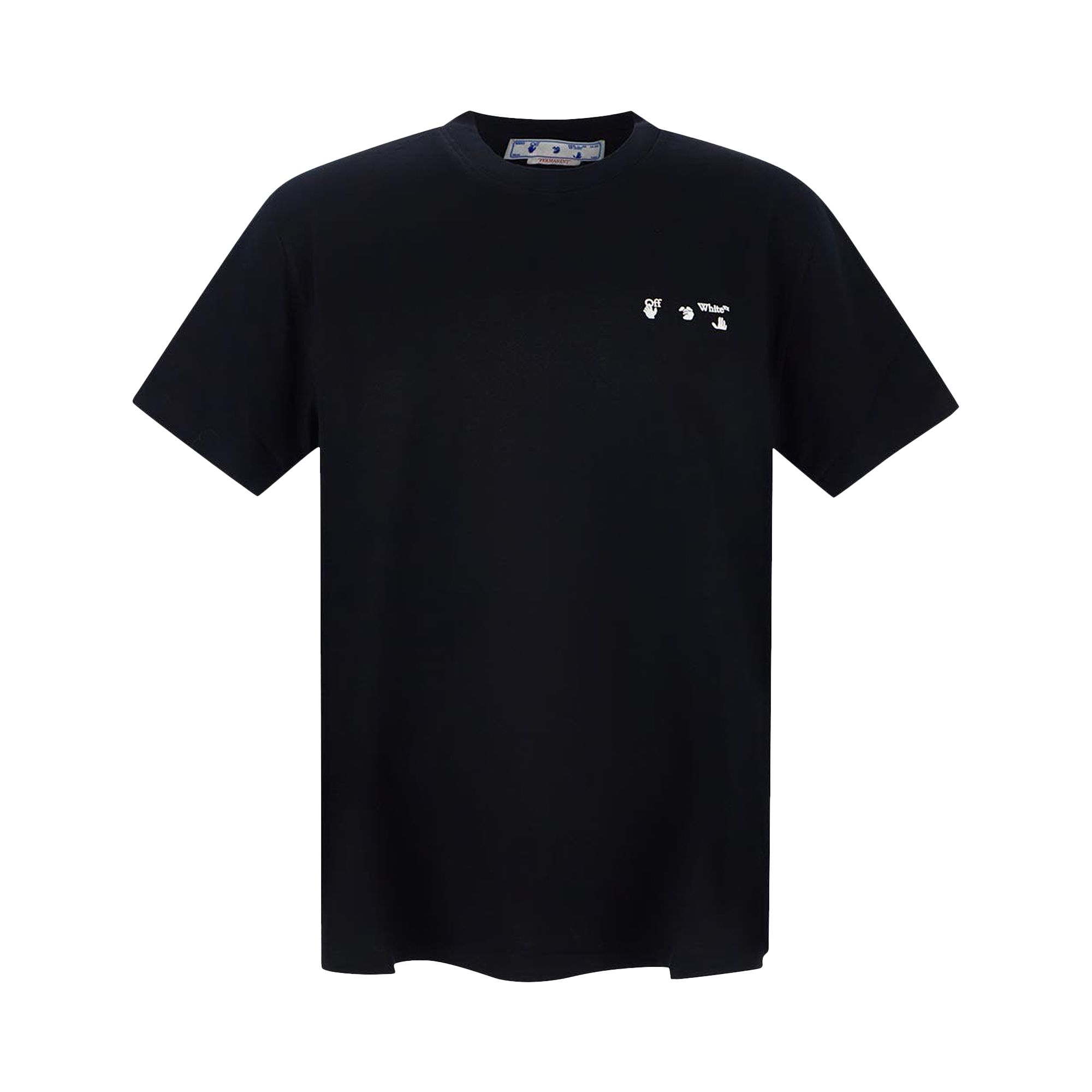 Off-White OW Logo Slim Short-Sleeve Tee 'Black/White' | Men's Size 2XL