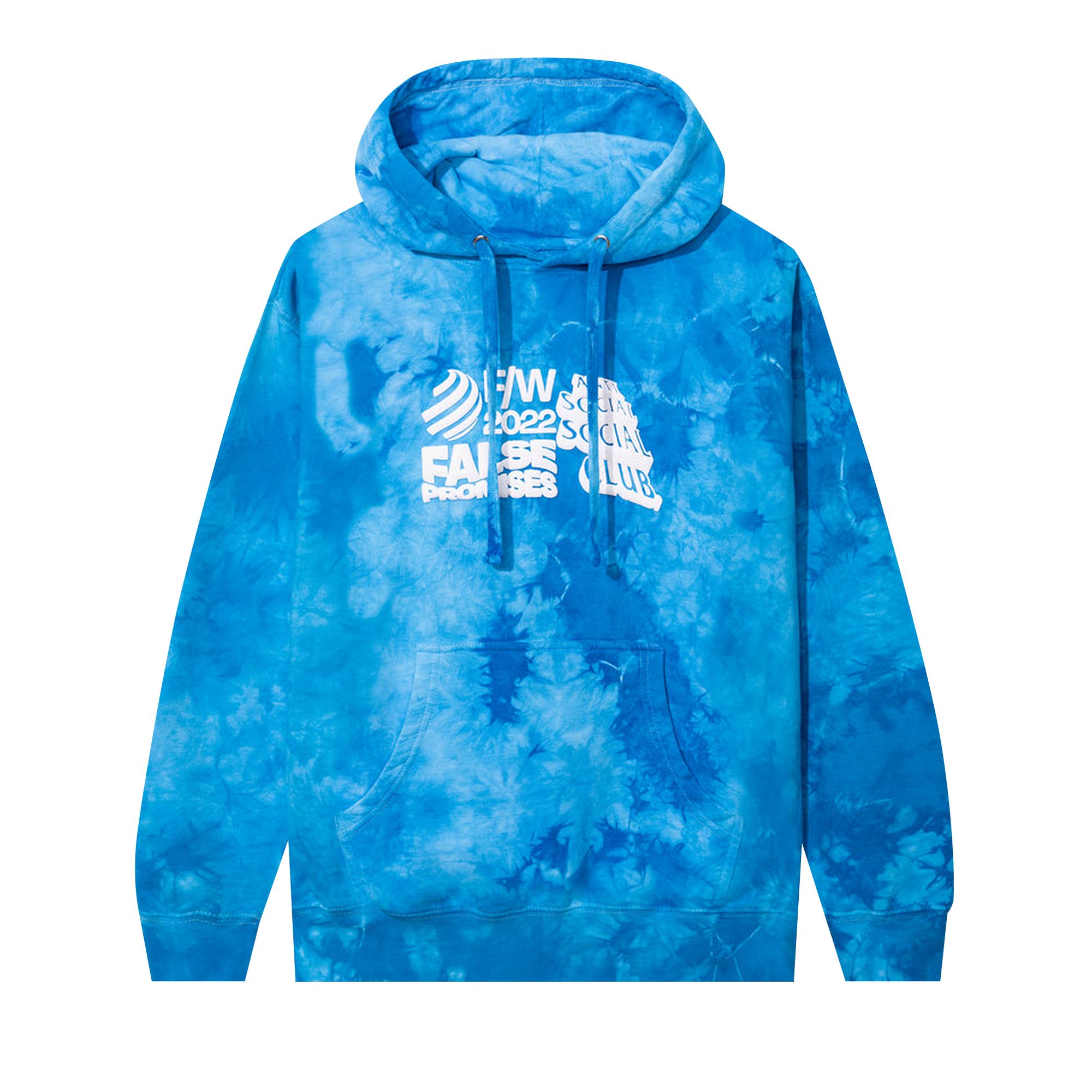 Anti Social Social Club False Promises Tie Dye Hoodie 'Blue' | Men's Size L