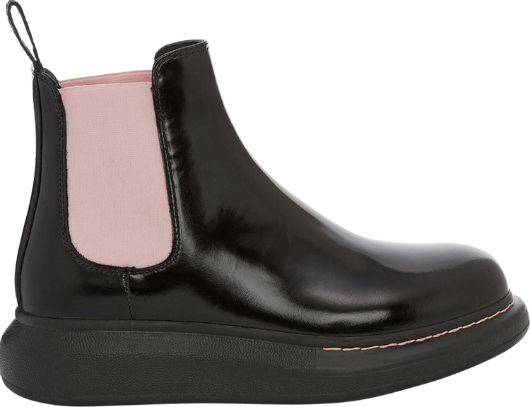 Alexander McQueen Wmns Hybrid Chelsea Boot 'Black Sugar Pink'