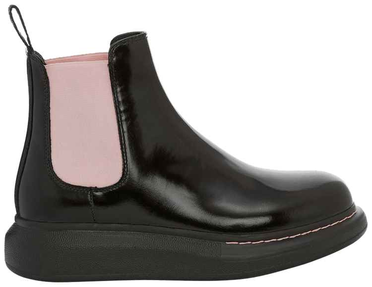 Buy Alexander McQueen Wmns Hybrid Chelsea Boot Black Sugar Pink