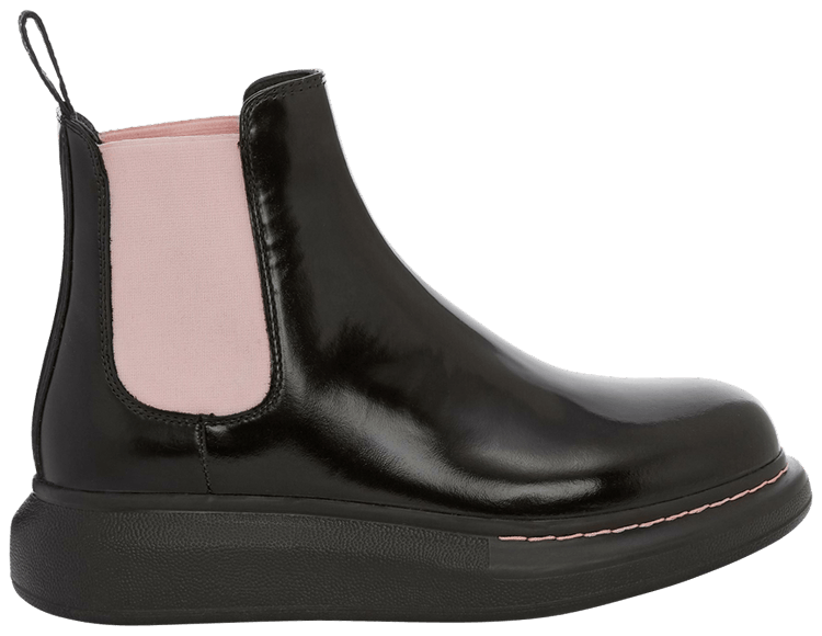 Alexander McQueen Wmns Hybrid Chelsea Boot 'Black Sugar Pink'