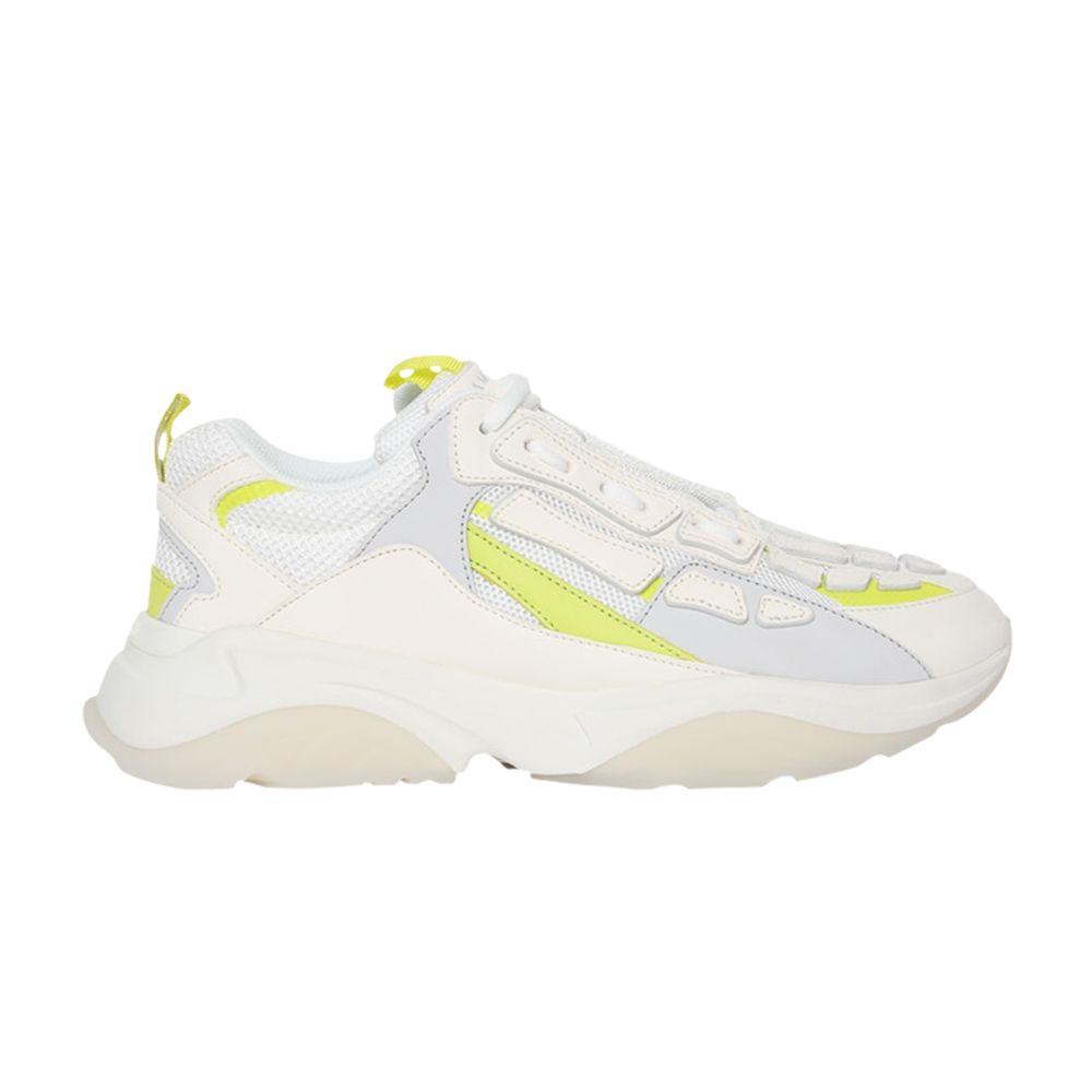 Pre-owned Amiri Bone Runner 'white Neon Yellow' | Men's Size 44