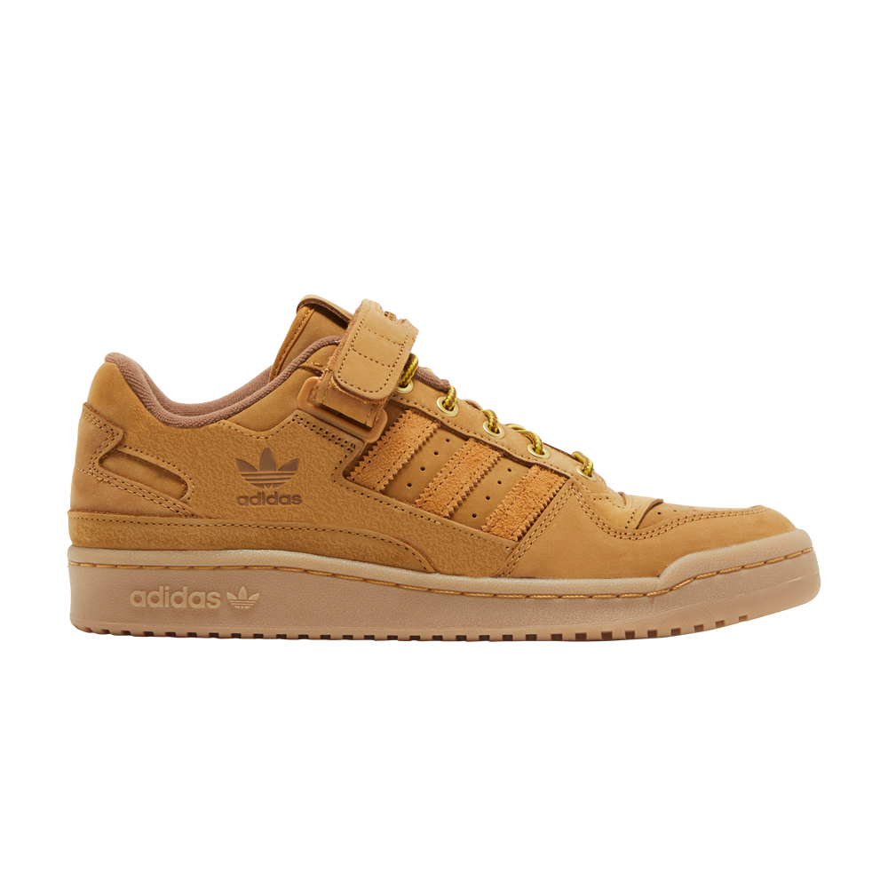Pre-owned Adidas Originals Atmos X Forum Low 'wheat' In Brown