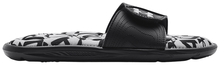 Under Armour Wmns Ignite 6 Graphic Footbed Slide Halo Grey Black