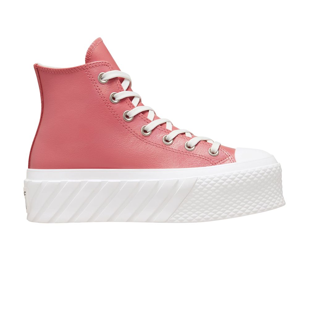 Pre-owned Converse Wmns Chuck Taylor All Star Lift 2x Platform High 'iridescent - Madder Pink'