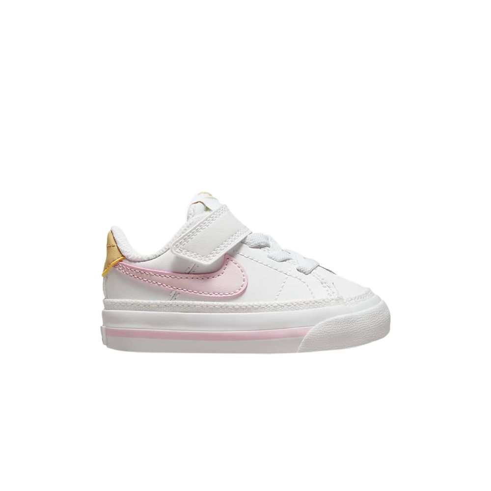 Pre-owned Nike Court Legacy Td 'white Pink Foam' | Infant Size 4
