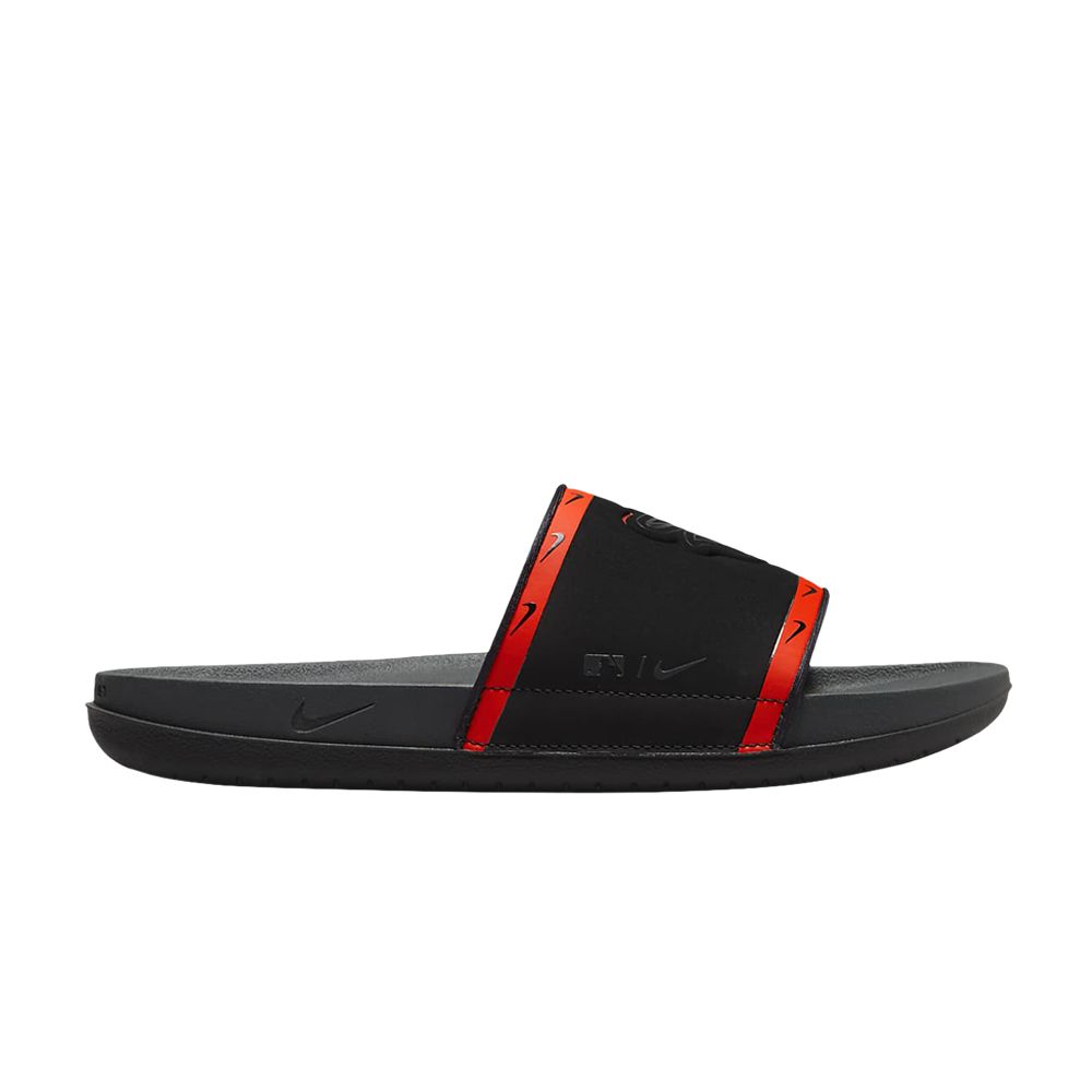 Pre-owned Nike Mlb X Offcourt Slide 'baltimore Orioles' In Black