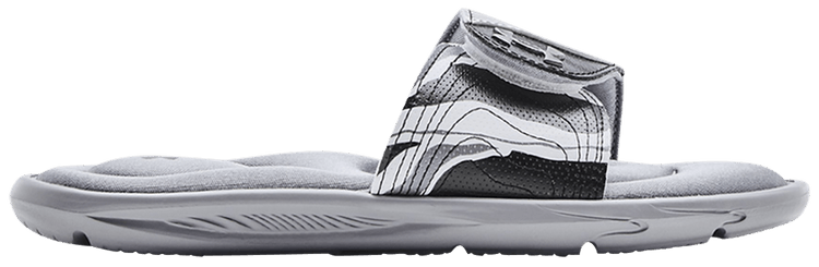 Under Armour Wmns Ignite 6 Graphic Strap Slide Steel White