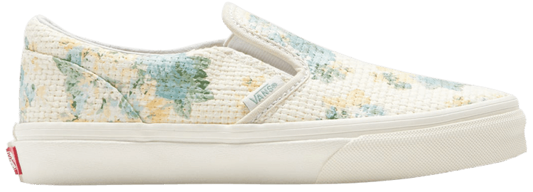 Vans with roses slip on discount