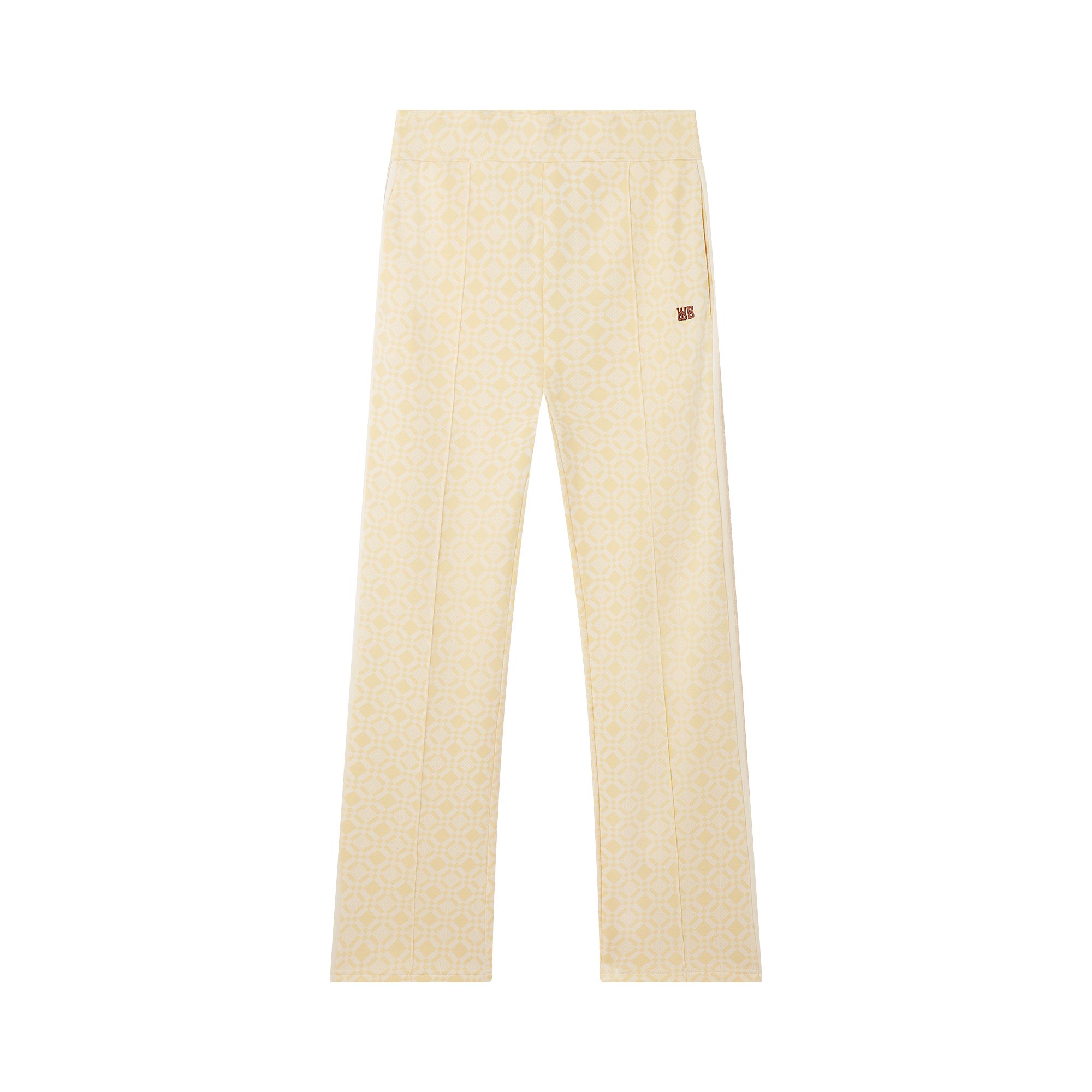 Pre-owned Wales Bonner Jersey Jacquard Shine Track Pants 'yellow' | Women's Size L