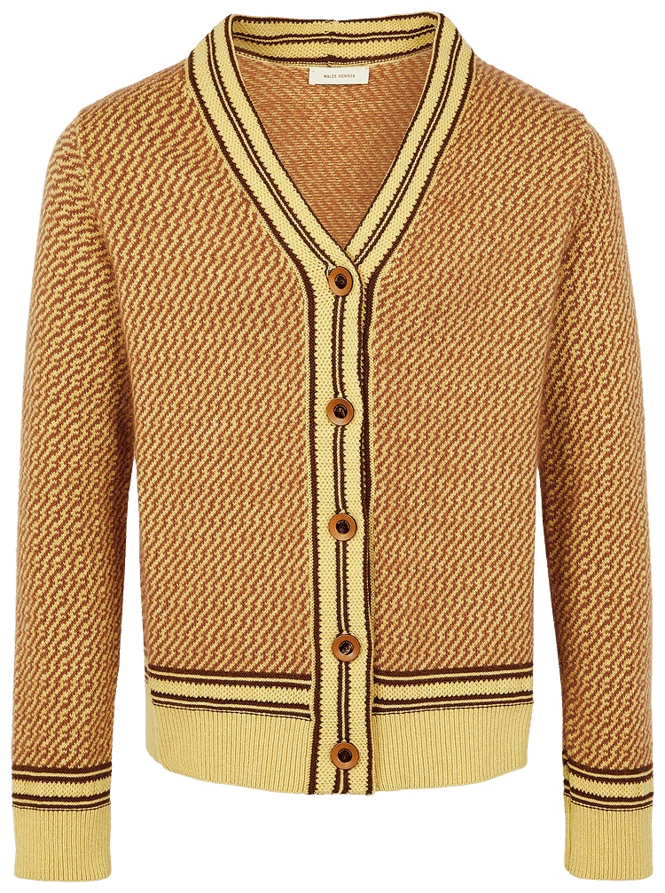 トップス wales bonner cardigan Cable-knit mohair-blend cardigan in brown - Wales Bonner