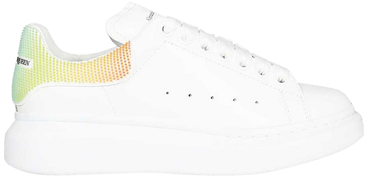 Size 10.0 Alexander McQueen Wmns Oversized Sneaker White Multi