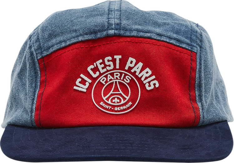Pre-Owned Paris Saint-Germain 5 Panel Strapback Cap 'Blue/Red'