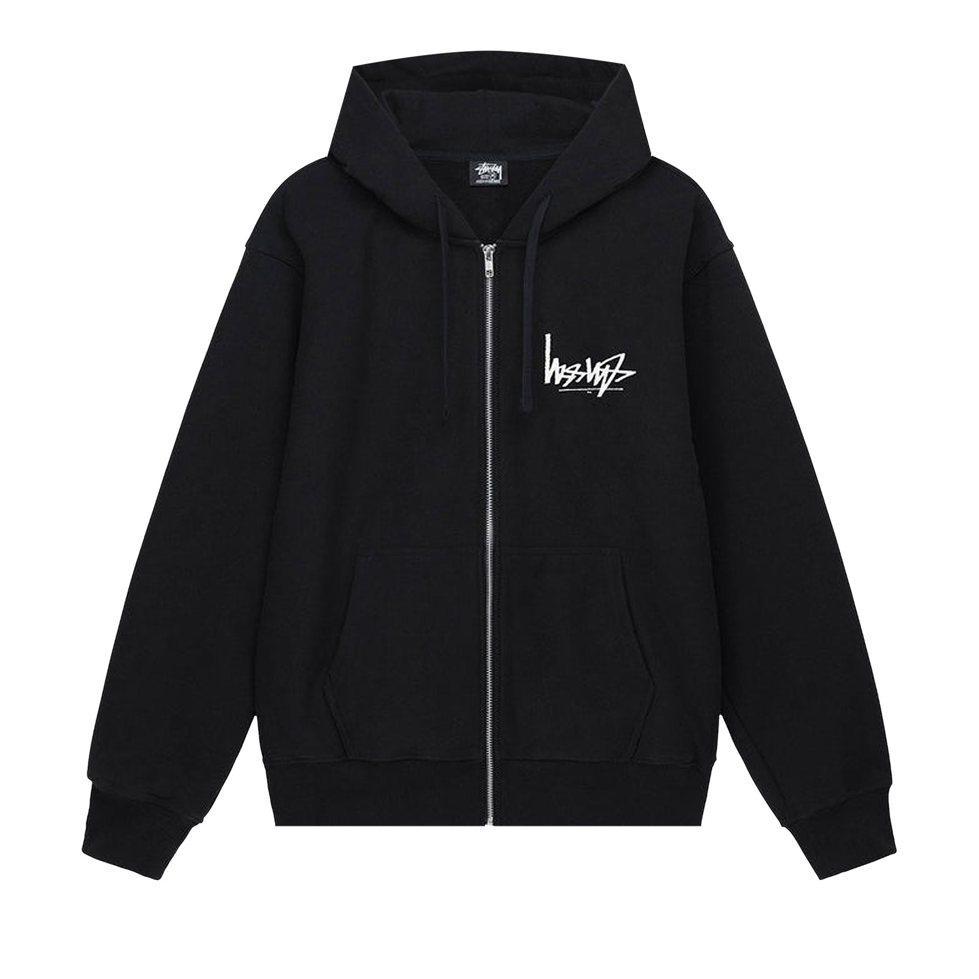 Stussy Flipped Zip Hoodie 'Black' | Men's Size M