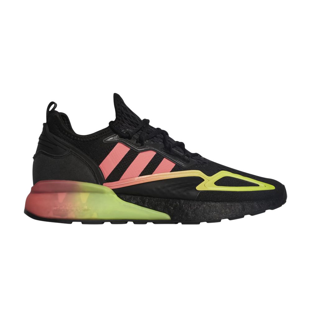 adidas ZX 2K Boost 'Black Signal Green Pink' | Men's Size 11 - FY1142