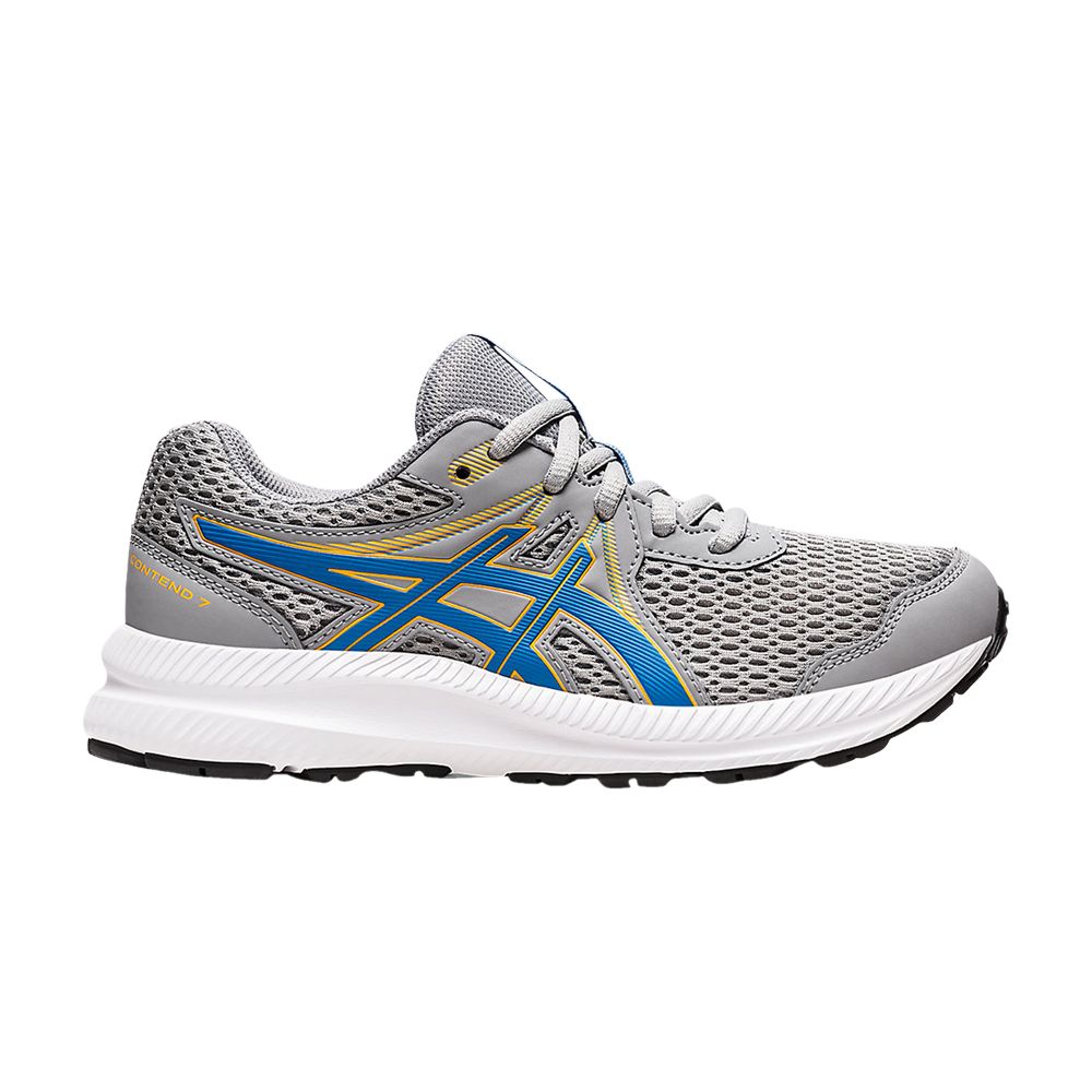 Pre-owned Asics Contend 7 Gs 'sheet Rock Electric Blue' | Grey | Kid's Size 4.5