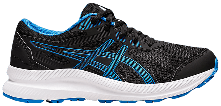Asics Contend 8 GS Black Electric Blue