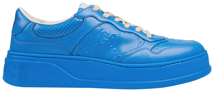 Gucci GG Sneaker Bright Blue Embossed