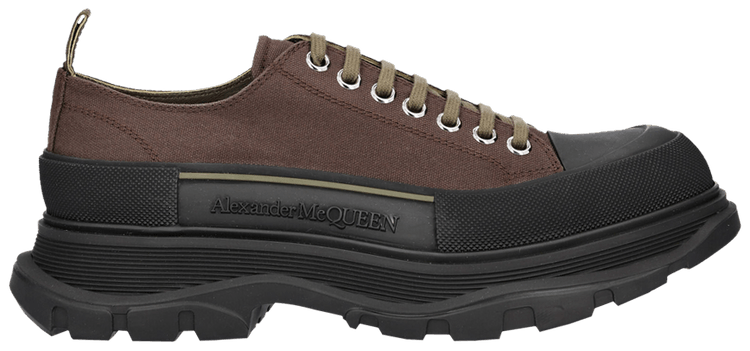 Alexander McQueen Tread Slick Lace Up Khaki