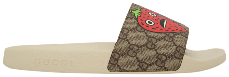 Pablo Delcielo x Gucci GG Supreme Slide Strawberry