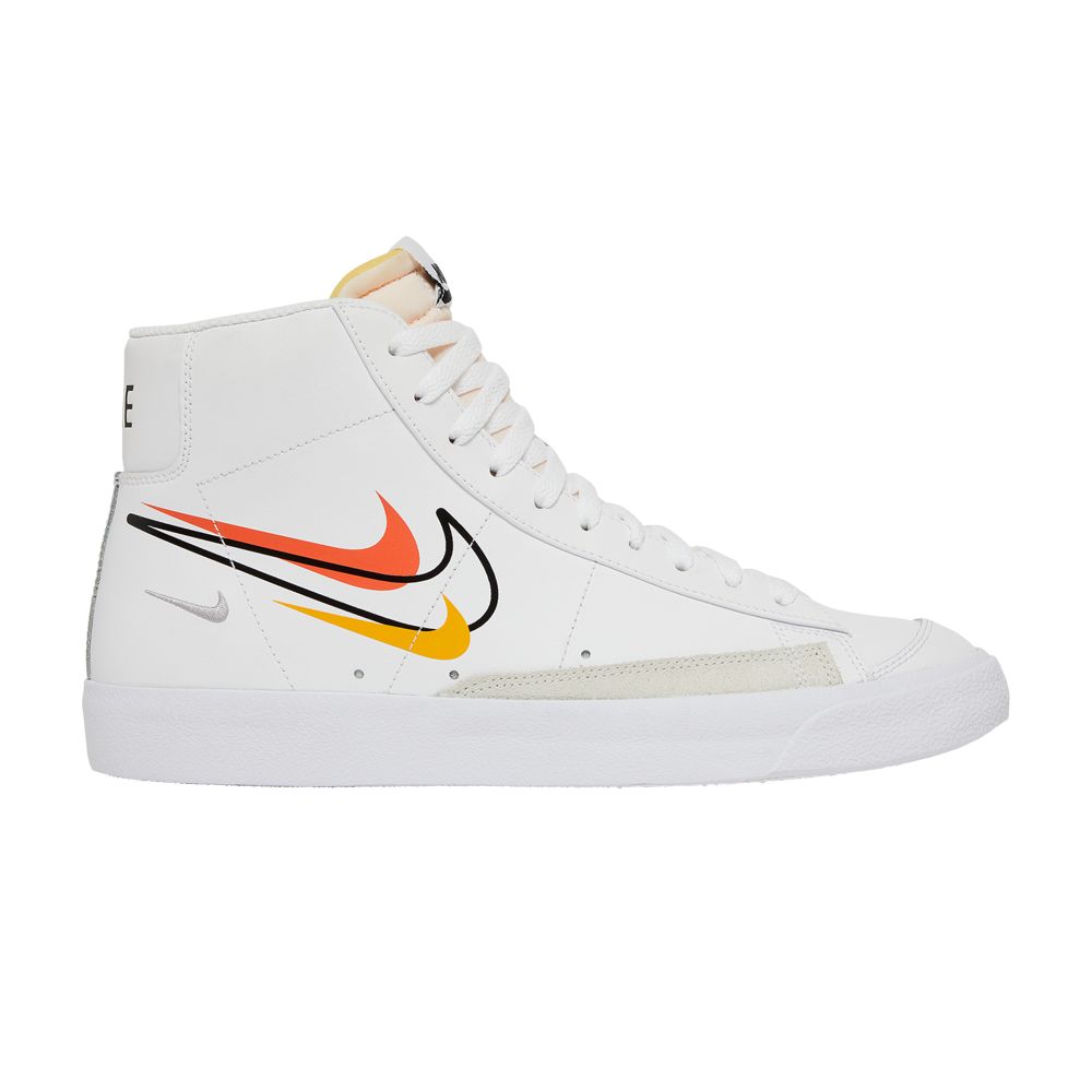 Nike Blazer Mid '77 'Multi Swoosh - Team Orange' | White | Men's Size 8.5