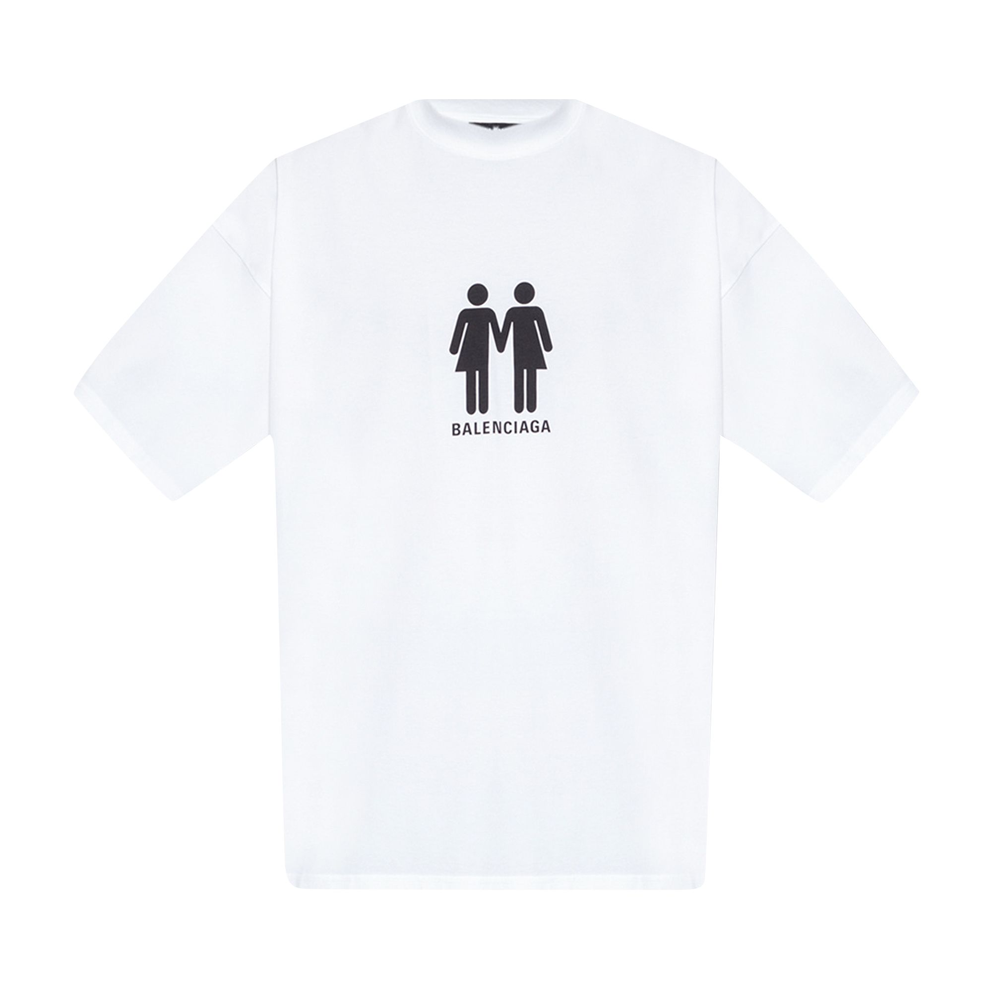 Balenciaga Oversized T-Shirt 'White/Black' | Men's Size 4