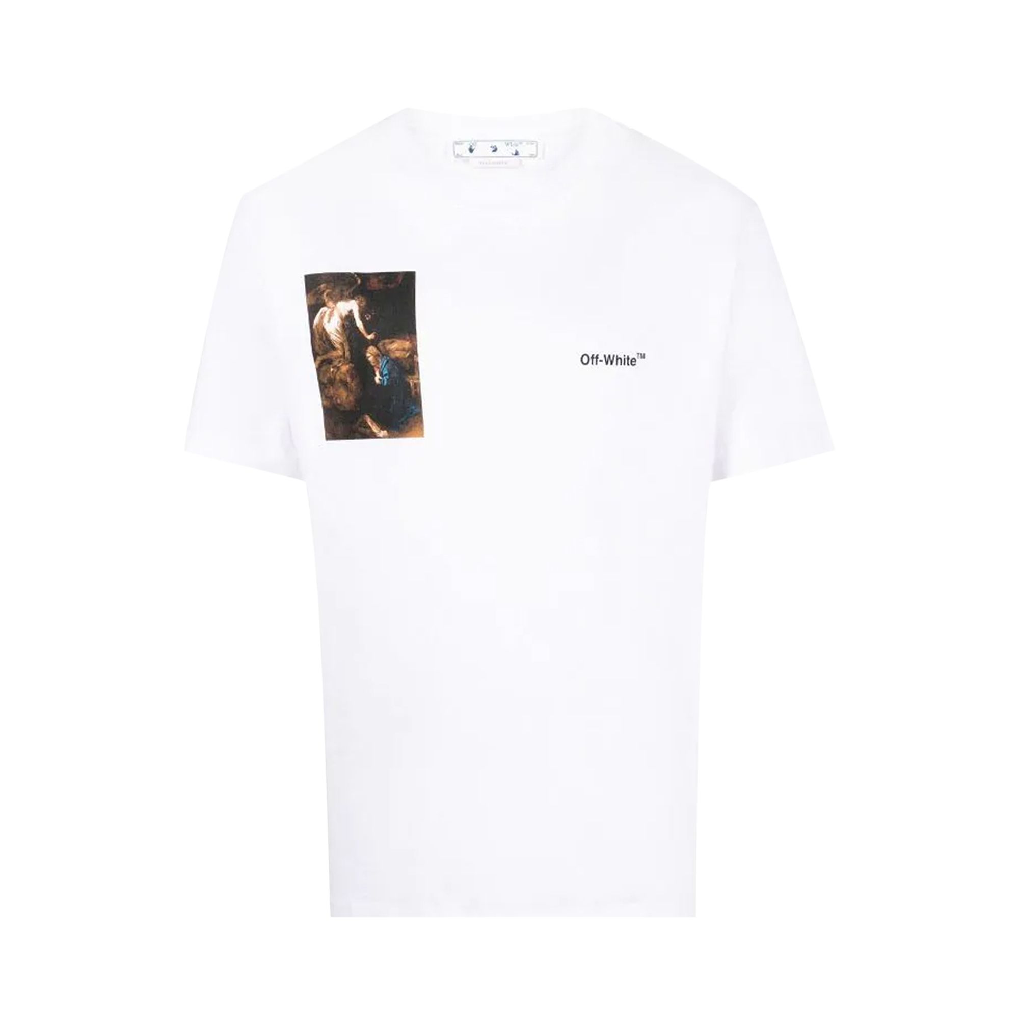 Off-White Caravaggio Lute Slim Short-Sleeve Tee 'Black/White' | Men's Size XL