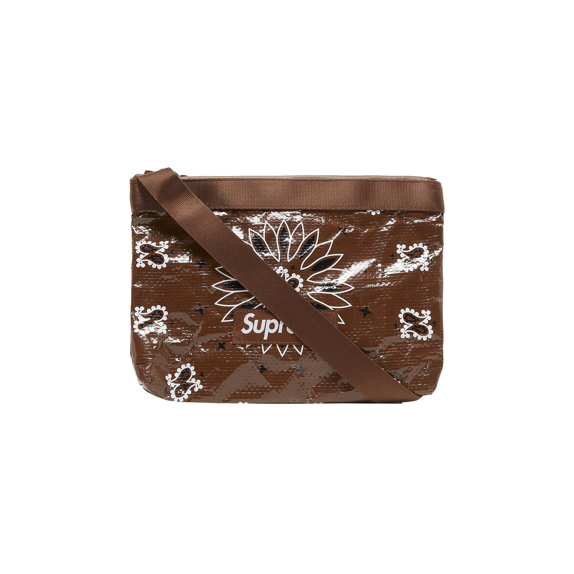 Supreme Bandana Tarp Side Bag 'Brown' | Men's Size Onesize