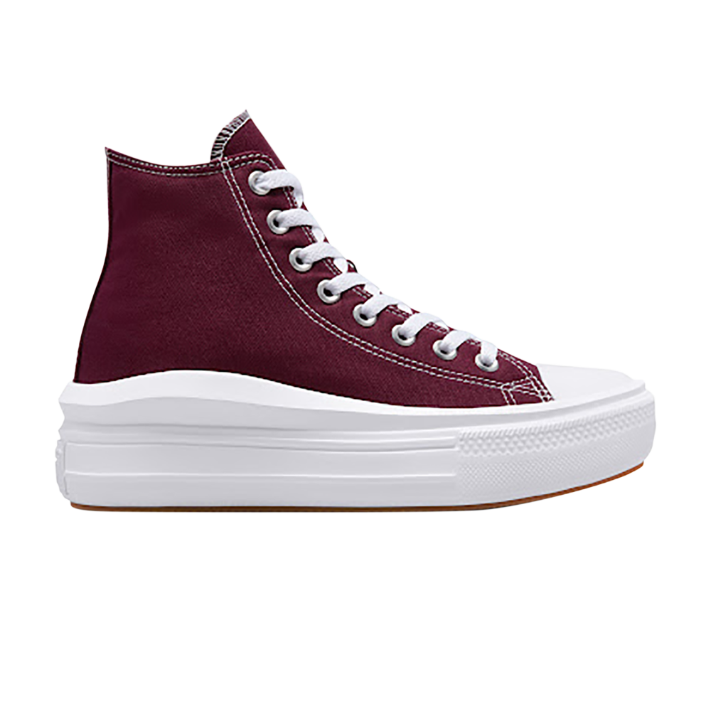 Pre-owned Converse Wmns Chuck Taylor All Star Move Platform High 'dark Beetroot' In Red