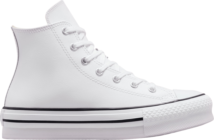 Chuck Taylor All Star Lift Platform Leather High GS 'White Natural Ivory'