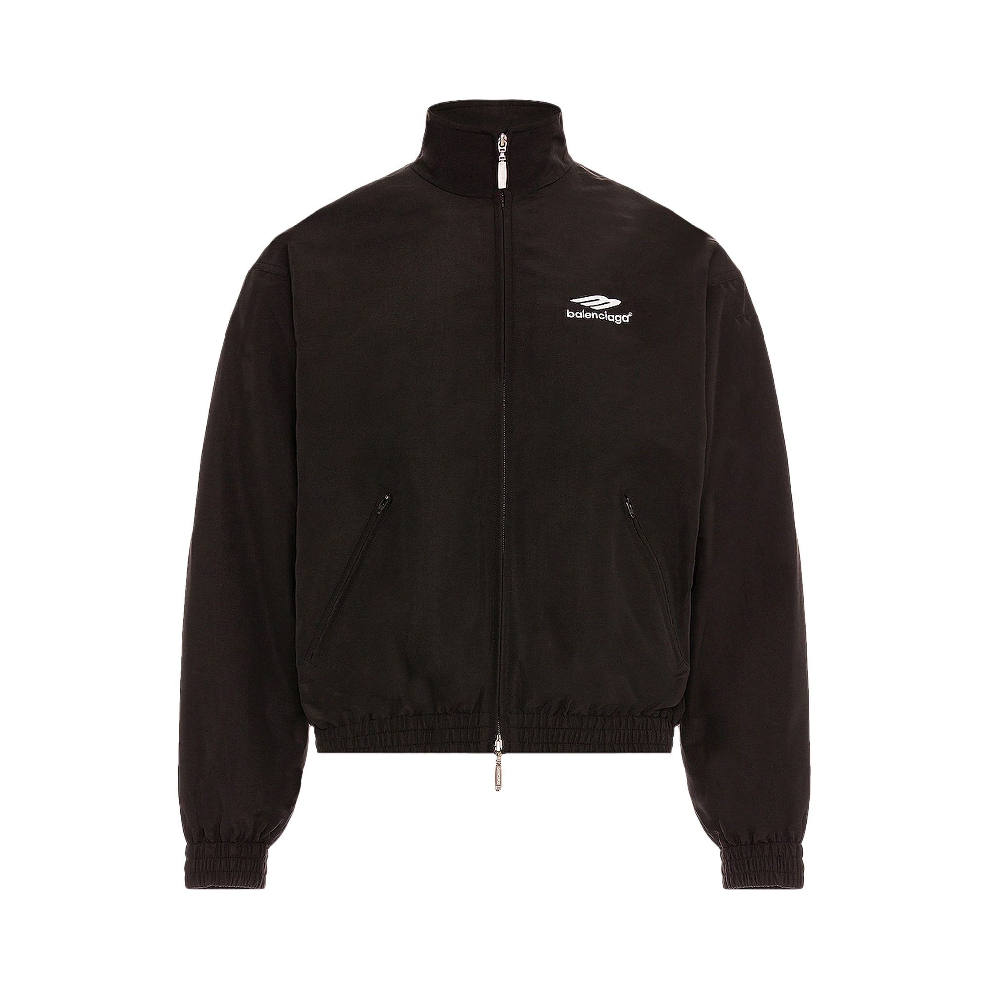 Pre-owned Balenciaga 3b Sports Icon Small Fit Tracksuit Jacket 'black' | Men's Size L